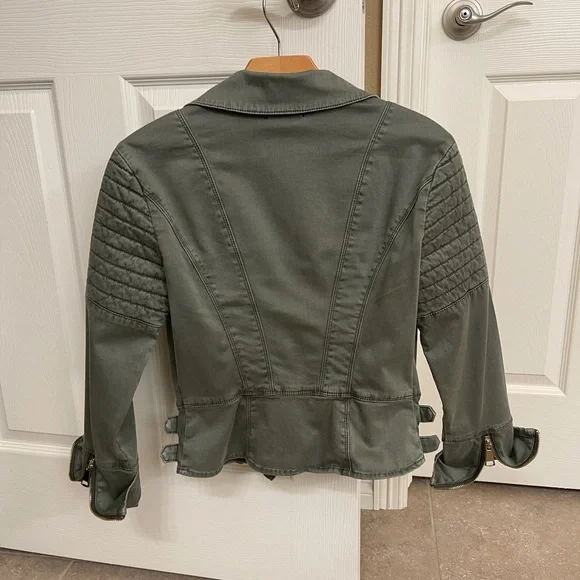 Bebe Green Bomber Jacket  Size S - Picture 4 of 6